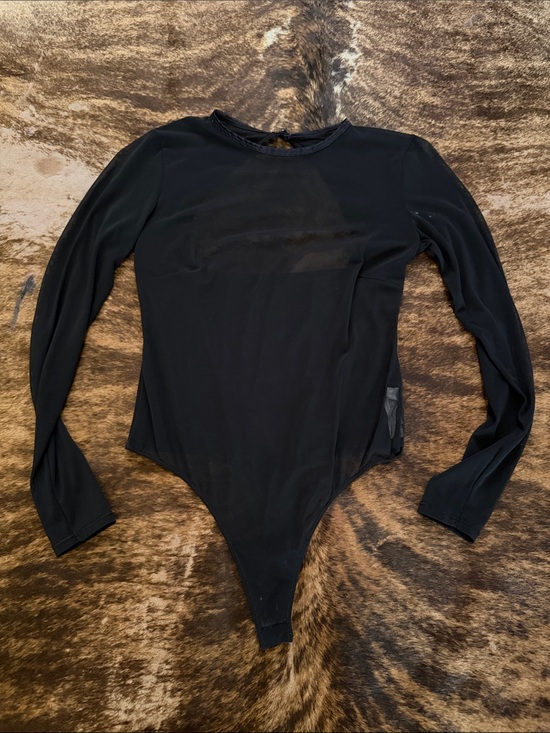 Auden Tops - Auden Black Long-Sleeve Bodysuit